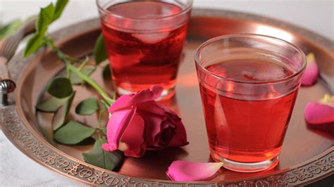 Summer Drinks | Rose Sharbat | Homemade Summer Drinks-How To Make Rose ...