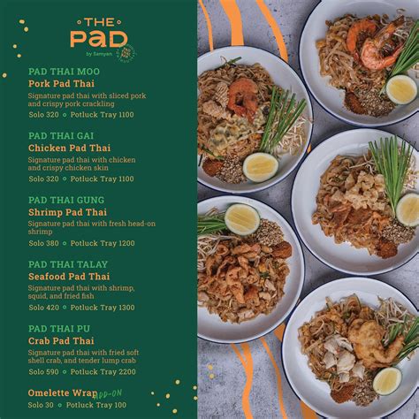 The Pad By Samyan Menu | ClickTheCity Food & Drink