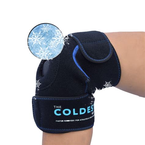 Buy The Coldest Knee Ice Pack Wrap, Hot and Cold Therapy - Reusable Compression Best for ...