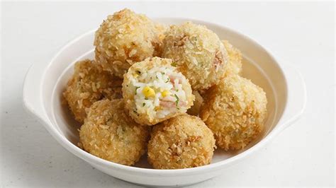 Ham and Cheese Fried Rice Balls