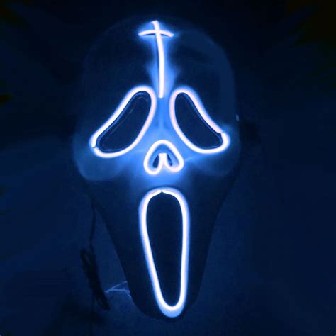 Other Electronic Components & Equipment - LED Glowing Mask Halloween Ghost Face Fluorescent ...