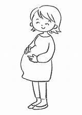 Pregnant Woman Coloring Pages sketch template