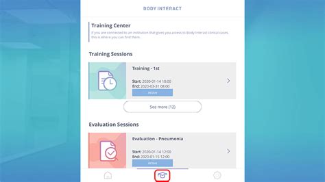 Where To Find A Training Or Evaluation Session? | Body Interact Help