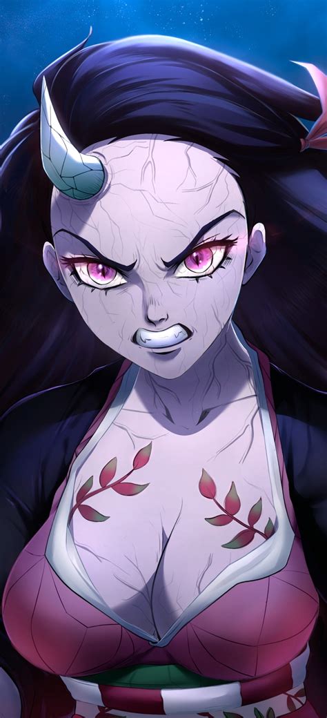 1440x3160 Nezuko Kamado Angry Demon Slayer Art 1440x3160 Resolution Wallpaper, HD Anime 4K ...