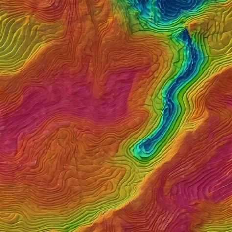 Premium Photo | Topographic contour map with grid lines