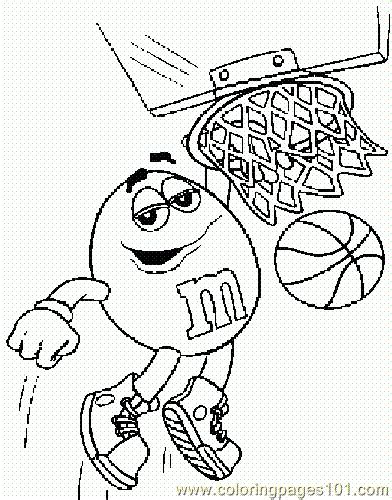 m and m colouring page - Clip Art Library