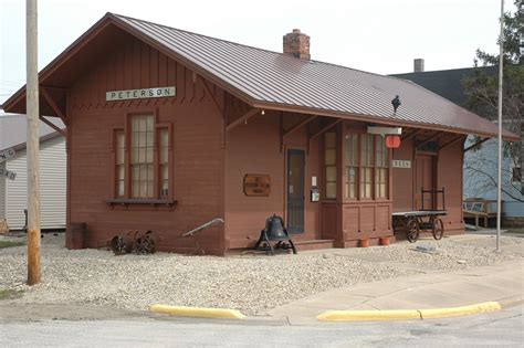 1877 Peterson Station Museum, restored historic railroad depot that was once part of the ...