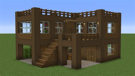 Minecraft - How to build a Dark Oak House - YouTube