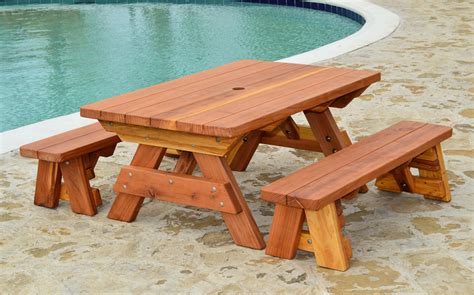 Amazing Wood Picnic Table Without Benches St. Joseph MO - Best Home Decor