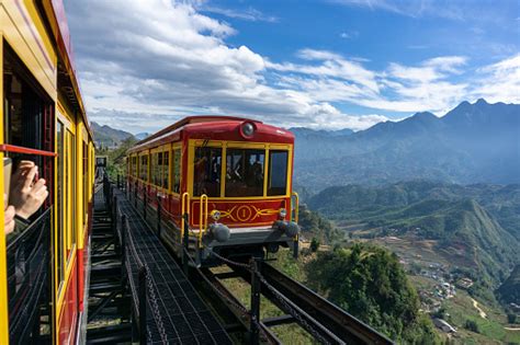 Mountain Train To Fansipan Cable Car Station Stock Photo - Download Image Now - Fansipan, Sa Pa ...