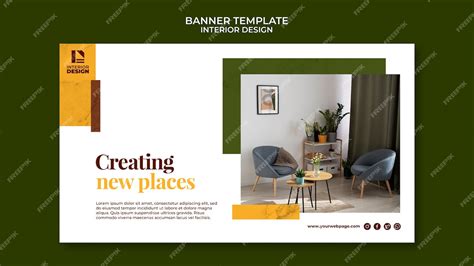 Free PSD | Interior design banner template