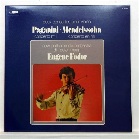 Paganini : violin concerto no.1 / mendelssohn : violin concerto in e by Eugene Fodor, LP ...