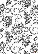 Pattern Coloring Pages sketch template