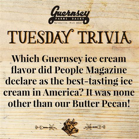 Tuesday Trivia! Learn more about our famous Butter Pecan ice cream here: →http://bit.ly/1EnsaYP ...