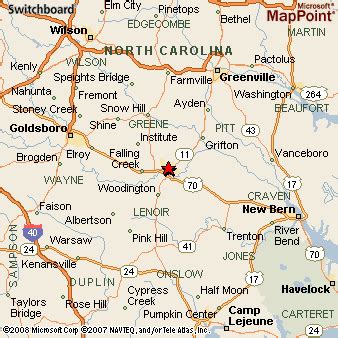 Where is Kinston, North Carolina? see area map & more