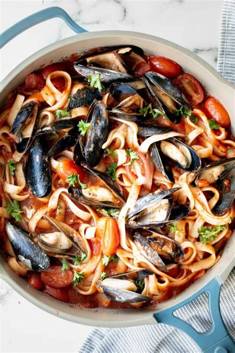 Mussels Pasta in Tomato Sauce - Ahead of Thyme