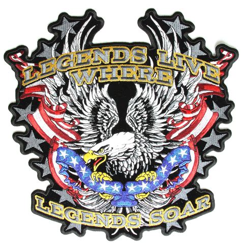 Legends Soar Large Eagle Patch | Embroidered Patches