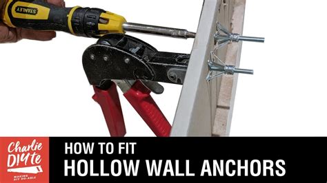 How to Fit Hollow Wall Anchors - YouTube