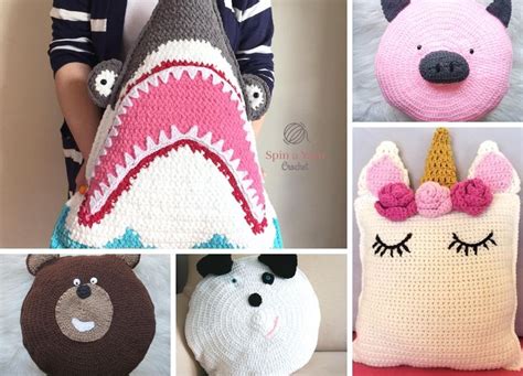 Adorable Crochet Animal Pillows For Kids