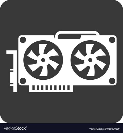 Video card icon Royalty Free Vector Image - VectorStock