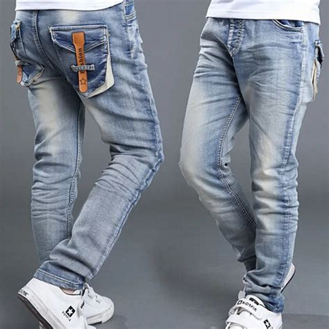 Sale New 2015 Spring Boys Jeans For Boy Baby Pants Designer Kids Jean Children's Elastic Waist ...