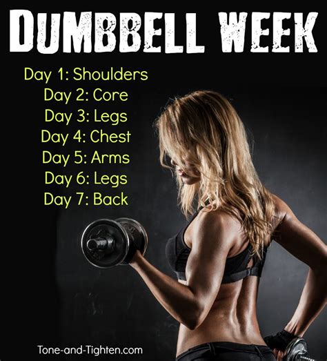 At Home Workouts With Dumbbells | Tone and Tighten