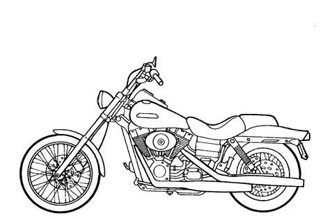 Beautiful Motorcycle Coloring Colour Drawing HD Wallpaper - colours drawing wallpaper