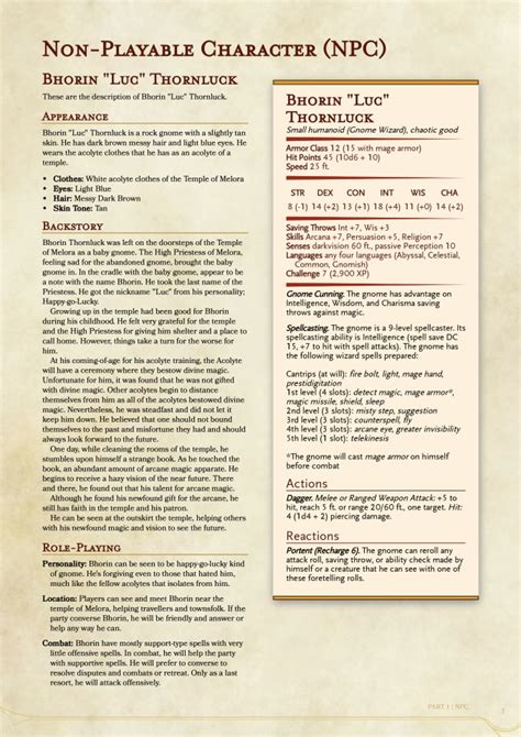 Create homebrew dnd npcs for your dnd campaigns by Cyberbb | Fiverr