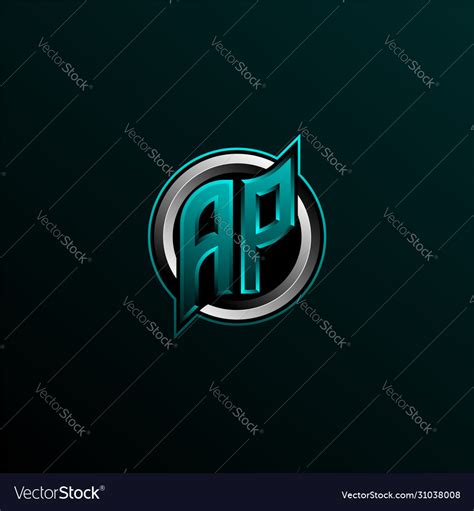 Initial ap logo design initial ap logo design Vector Image