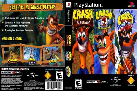 PS1 - Crash Bandicoot Trilogy - Custom Multi Disc DVD Cover : customcovers