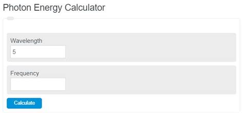 Photon Energy Calculator - Calculator Academy