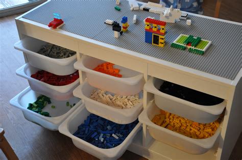 Lego Table With Storage Bins • Cabinet Ideas