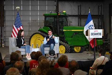 Ron And Casey DeSantis Debut Stump Speech In Iowa—Here's Their Pitch