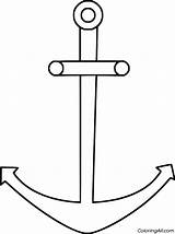 Anchor Coloring Pages 22 Free Printables  ColoringAll sketch template