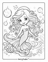 Mermaids Coloring Pages sketch template