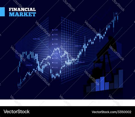 Stock market chart Royalty Free Vector Image - VectorStock