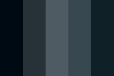 Cold Black Color Palette