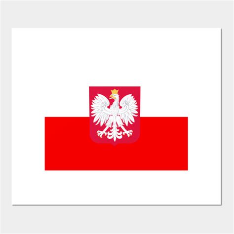 Poland coat of arms flag - Poland - Posters and Art Prints | TeePublic