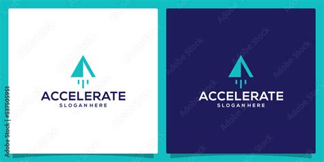 Design logo Accelerate. boost logo. launch symbol graphic design vector illustration. Stock ...