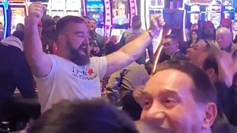 Philadelphia Eagles WATCH: Jason Kelce Celebrates Gambling Win at Casino on Eve of Super Bowl in ...