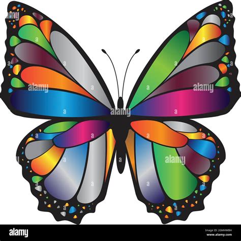 colorful butterfly logo design Stock Vector Image & Art - Alamy