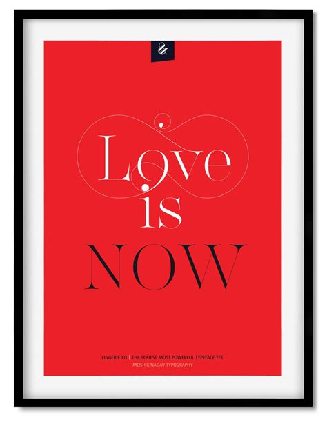 Love is in the air Poster by Moshik Nadav Fashion Typography