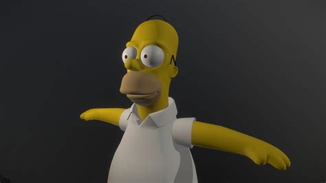 Homer from 'The Simpsons' - 3D model by Lewis C-F (@591201) [823eff0] - Sketchfab