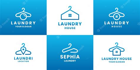 Premium Vector | Bundle laundry logo design modern company