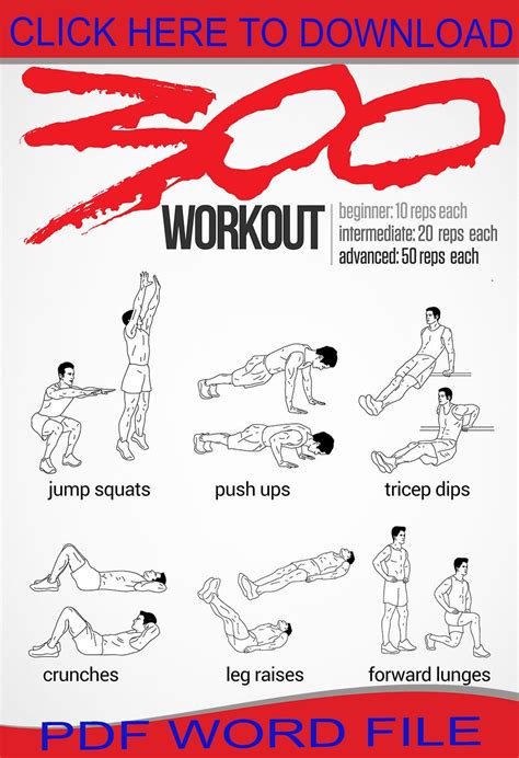 300 Workout | Spartan workout, 300 workout, Sparta workout