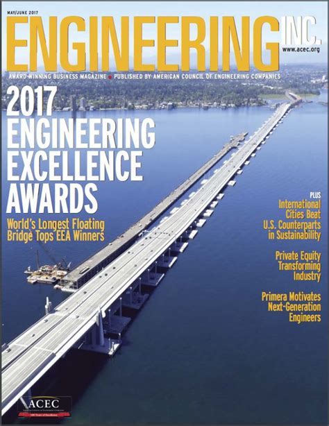 ACEC’S ENGINEERING INC. — 2017 Engineering Excellence Award Winners - InfrastructureUSA: Citizen ...