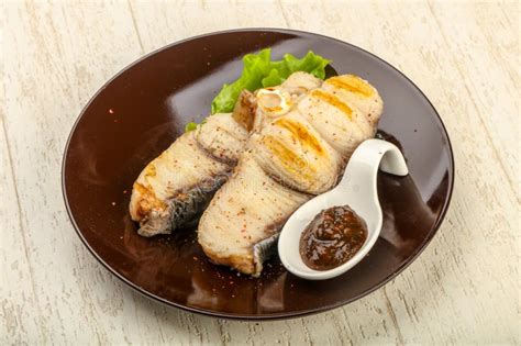 Grilled shark steak stock image. Image of halibut, fish - 116292257