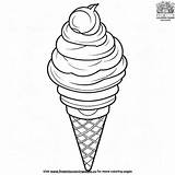 Ice Cream Cone Coloring Pages sketch template