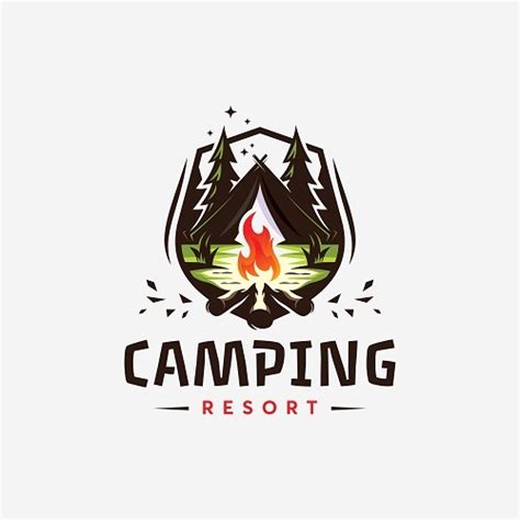 Camping Logo Poster Logo Vector free download