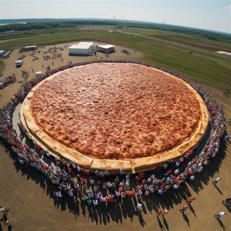 The biggest pizza in the world : r/midjourney